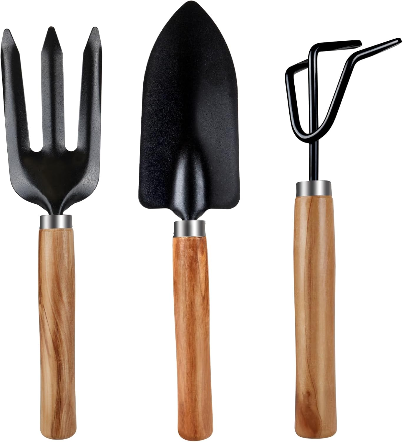Rukinovi 3Pcs Garden Tools,Heavy Duty Gardening Tools,Gardending Hand Tools Kit for Succulents,Home Plants,Garden Potted Plants Etc Indoor Plant Accessories-Gardening Tool Set